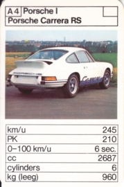911 RS - card A4 - size 10 x 6,5 cm, Dutch language
