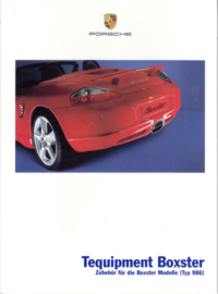 Boxster 986 Tequipment brochure, 32 pages, 05/05, German %