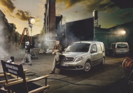 Citan delivery van, A6-size postcard, Mercedes-Fan World # 01/2012, German