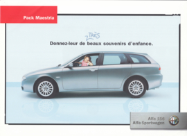156 Sportwagon leaflet, 2 pages, 04/2005, French language
