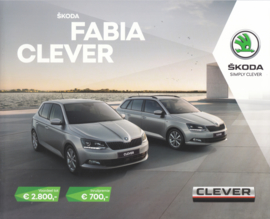 Fabia Clever brochure, 8 pages, Dutch language, 01/2018