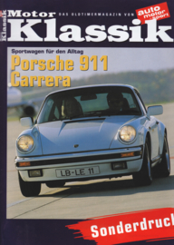 911 Carrera test reprint, 12 pages, 2/2001, German language