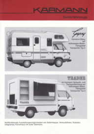 Ford & VW Campers by Karmann brochure, 2 pages, about 1987, German language