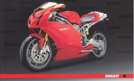 Ducati 999s, continental size postcard, English language