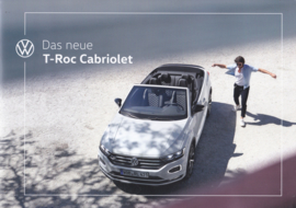 T-Roc Cabriolet brochure, A4-size, 20 pages, 12/2019, German language