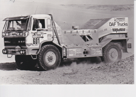 Daf 3600 Turbo-Twin Paris- Dakar truck, press photo, Dutch, 1986