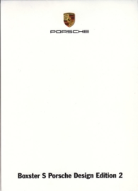 Boxster S Porsche Design Edition 2, A6-size set with 6 postcards in white cover, 2009, WSRS 0901 07S7 00