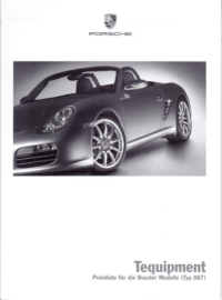 Boxster 987 Tequipment pricelist, 28 pages, 06/2005, German %