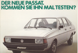 Passat 4-door Hatchback postcard,  A6-size, 1978, German language