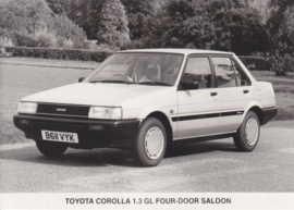 Toyota Corolla 1.3 GL 4-Door Saloon, press photo, UK, 1984