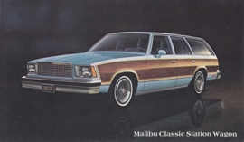 Malibu Classic Station Wagon, US postcard, standard size, 1978