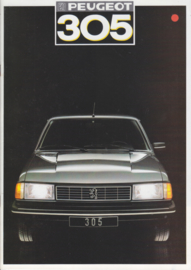 305 Sedan brochure, 20 pages, A4-size, 1987, Dutch language