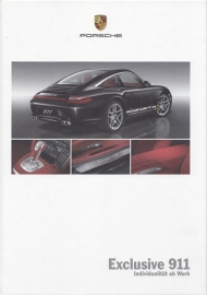 911 Exclusive brochure, 56 pages, 06/2008, hard covers, German