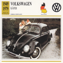 Volkswagen Beetle card, German language, D6 067 05-18