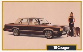 Cougar, US postcard, standard size, 1981