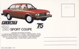 124 Sport Coupe, standard size, US postcard (# 7541)