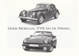 TVR/Morgan both 2 models, 8 page brochure, about 1990, Dutch language *