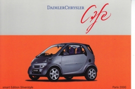 Smart Fortwo Edition Silverstyle, A6-size postcard, Paris 2000