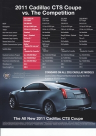 CTS Sport Sedan & Coupe vs. competition, large sheet, USA, 2011, English