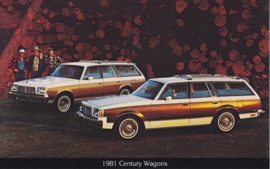 Century Wagons, US postcard, standard size, 1981