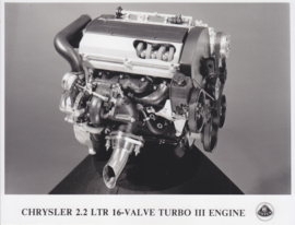 Lotus engine for Chrysler [16V turbo III] - factory photo - c1990 - UK market
