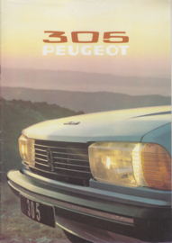 305 Berline brochure, 22 pages, 10/1977, Dutch language