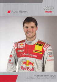 DTM racing driver Martin Tomczyk, unsigned postcard 2005 season, German language