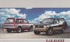 S-10 Blazer,  US postcard, large size, 19 x 11,75 cm, 1988