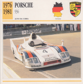 Porsche 936 1976-1981 card, Italian language, D1 481 35-18