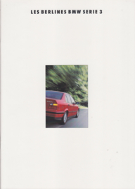 3-Series Berlines brochure, 36 pages, A4-size, 2/1992, French language