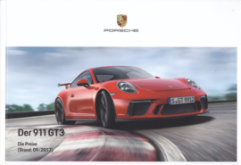 911 GT3 pricelist brochure, 76 pages, 09/2017, German