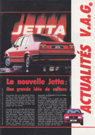 Jetta II brochure, 4 pages,  A4-size, French language, 1984