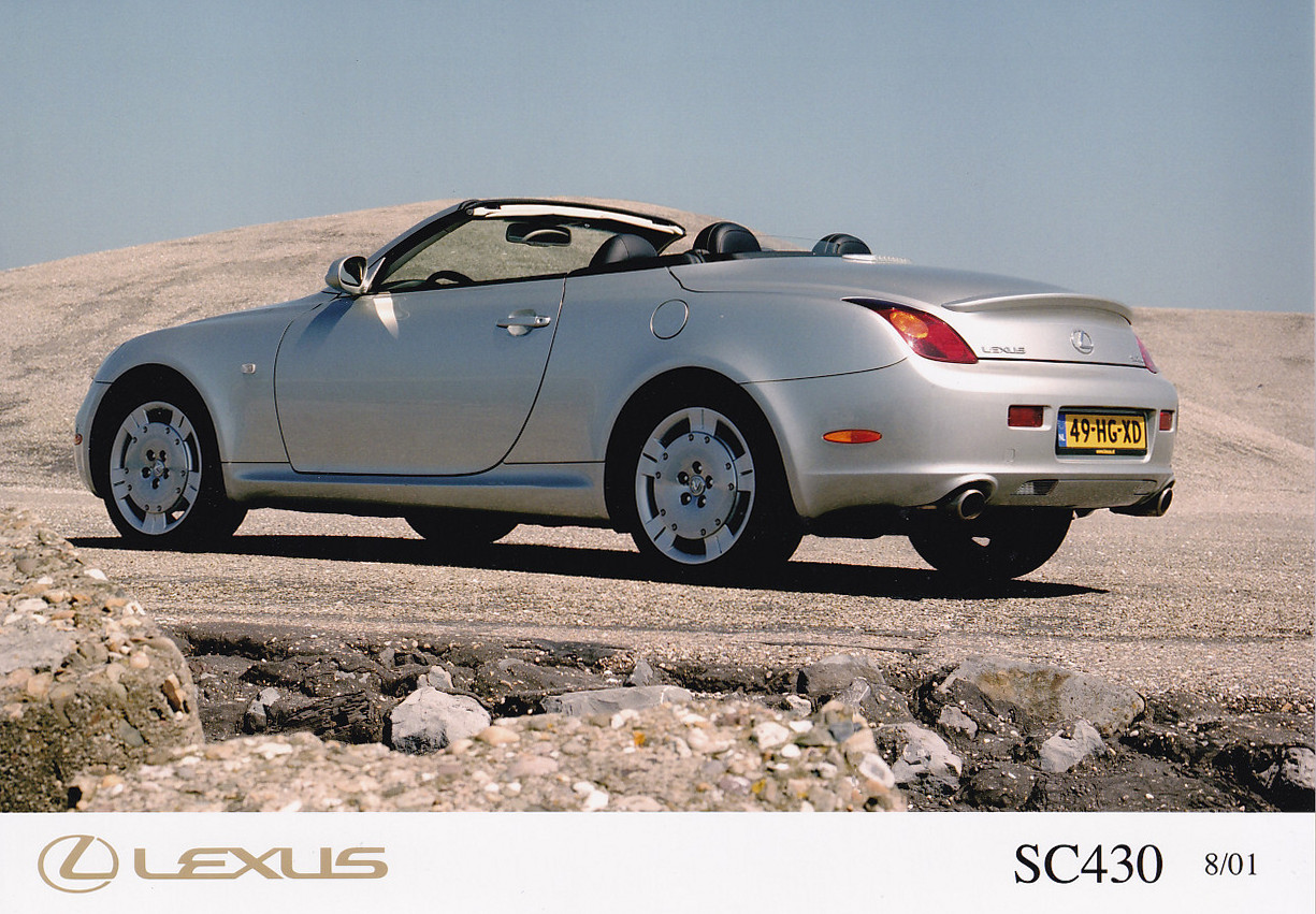 Lexus SC430 Convertible - press photo - 8/2001 - Netherlands