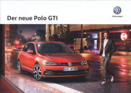 Polo GTI brochure, A4-size, 16 pages, 01/2018, German language