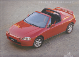 CRX Cabriolet brochure, 6 pages, larger than A4-size, 12/1996, French language (Suisse)