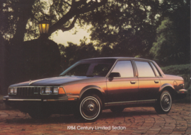 Century Limited Sedan, US postcard, larger size, 1984