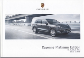Cayenne Platinum Edition pricelist, 126 pages, 11/2013, German
