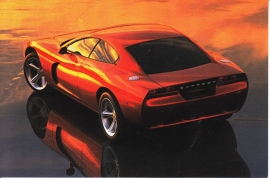 Dodge Charger, A6-size postcard, NAIAS 1999, English