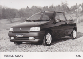 Renault Clio S, press photo, Swiss, 1992