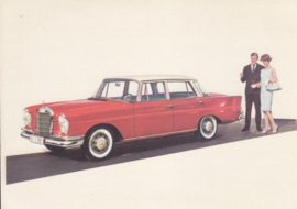 220 S Sedan, A6-size, German card with 4 languages, 1960