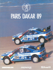 405 Turbo 16, Paris-Dakar brochure, 8 pages, A4-size, 1989, International