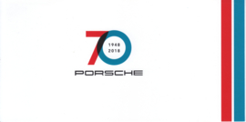 Your Statement - Porsche 70 years brochure, 4 small pages, 2018, German language