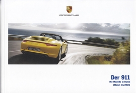 911 Carrera pricelist, 126 pages, 03/2014, German