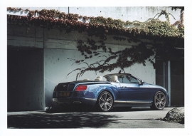 Continental GT V8 Convertible, A6-size postcard, about 2014, English