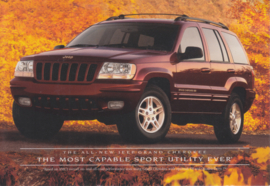 Grand Cherokee postcard,  USA issue, English language, 1999