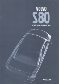 S80 pricelist brochure, 8 pages, 12/1999, French language