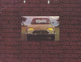 GS model range brochure, 20 pages, 9/1974, Dutch language