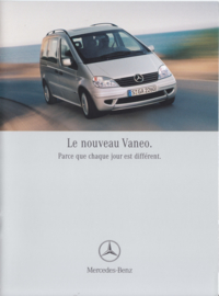 Vaneo brochure. 8 pages, 12/2001, French language