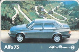 Alfa Romeo 75, sticker, 14 x 9 cm