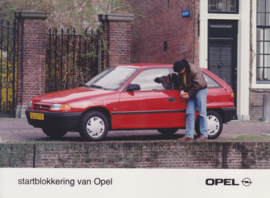 Opel  Astra with start blocking, press photo, Dutch, 1993
